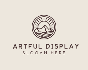 Alpine Mountain Valley logo design