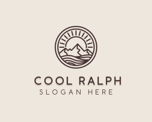 Alpine Mountain Valley logo design