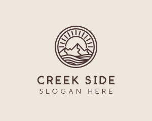 Alpine Mountain Valley logo design