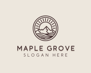 Alpine Mountain Valley logo design