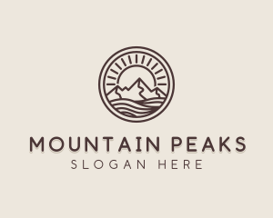 Himalayas - Alpine Mountain Valley logo design