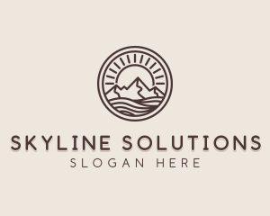 Alpine Mountain Valley logo design