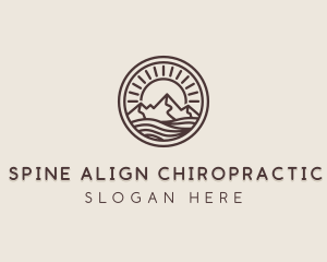 Alpine Mountain Valley logo design