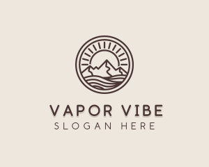 Alpine Mountain Valley logo design