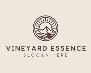 Alpine Mountain Valley logo design