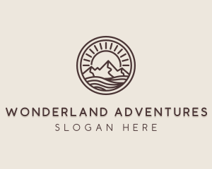 Alpine Mountain Valley logo design