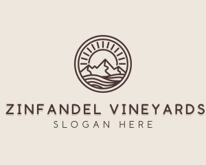 Alpine Mountain Valley logo design