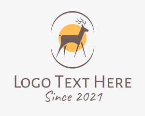 Silhouette - Wildlife Deer Sanctuary logo design