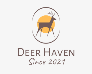 Wildlife Deer Sanctuary logo design