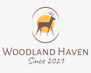 Woodland - Wildlife Deer Sanctuary logo design