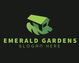 Eco Gardening Greenhouse logo design