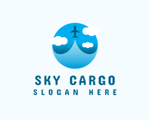 Blue Sky Airplance logo design