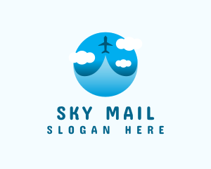 Blue Sky Airplance logo design