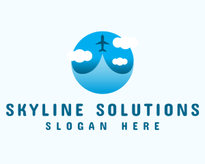 Blue Sky Airplance logo design