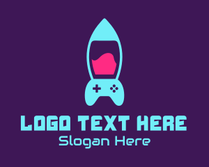 Stream - Game Controller Lava Lamp logo design