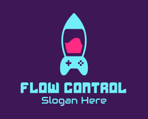 Game Controller Lava Lamp logo design