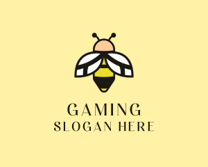 Beekeeping - Flying Bee Insect logo design