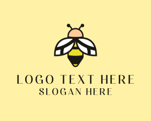 Bug - Flying Bee Insect logo design