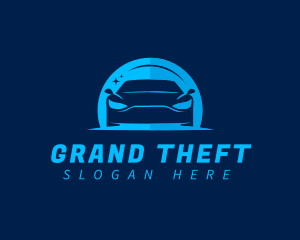 Garage - Blue Car Cleaning logo design
