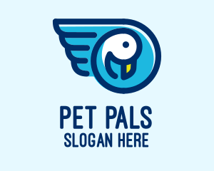 Cute Pet Duck  logo design