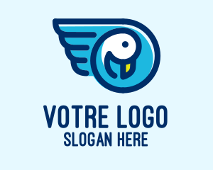 Cute Pet Duck  logo design