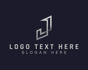 Futuristic - Professional Digital Media Letter J logo design
