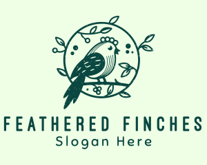 Perched Bird Garden logo design