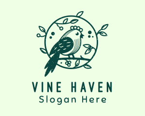 Perched Bird Garden logo design