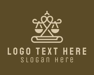 Weighing Scale - Notary Legal Law Firm logo design