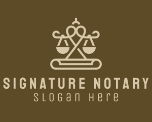Notary - Notary Legal Law Firm logo design