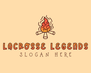 Wood Camp Fire logo design