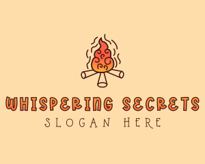 Wood Camp Fire logo design