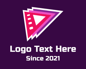 Vlogging - Media Film Play logo design