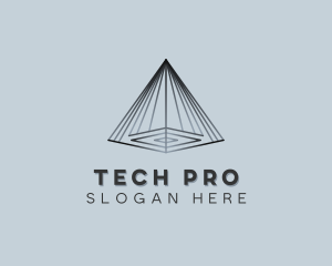 Pyramid Technology Developer logo design