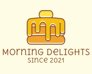 Delicious Breakfast Pancake  logo design