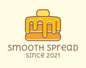 Butter - Sweet Syrup Pancake logo design