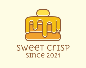 Sweet Syrup Pancake  logo design