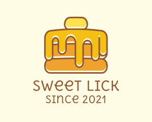 Sweet Syrup Pancake  logo design