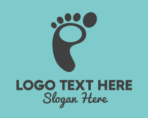 Casual Shoe - Footprint Podiatry Spa logo design