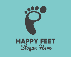 Foot - Footprint Podiatry Spa logo design