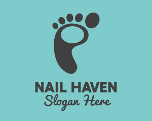 Manicure - Footprint Podiatry Spa logo design