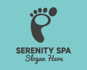 Relaxing - Footprint Podiatry Spa logo design