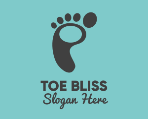 Toe - Footprint Podiatry Spa logo design