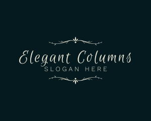 Elegant Decorative Calligraphy logo design