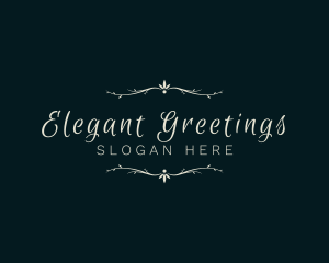 Elegant Decorative Calligraphy logo design