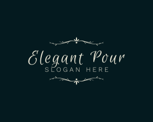 Elegant Decorative Calligraphy logo design