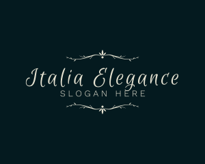 Elegant Decorative Calligraphy logo design