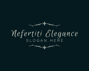 Elegant Decorative Calligraphy logo design