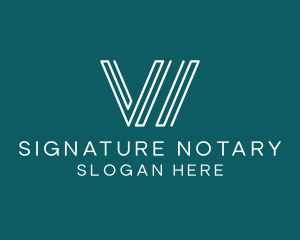 Notary - Legal Law Firm Notary logo design