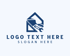 Masonry - Carpentry Construction Tools logo design